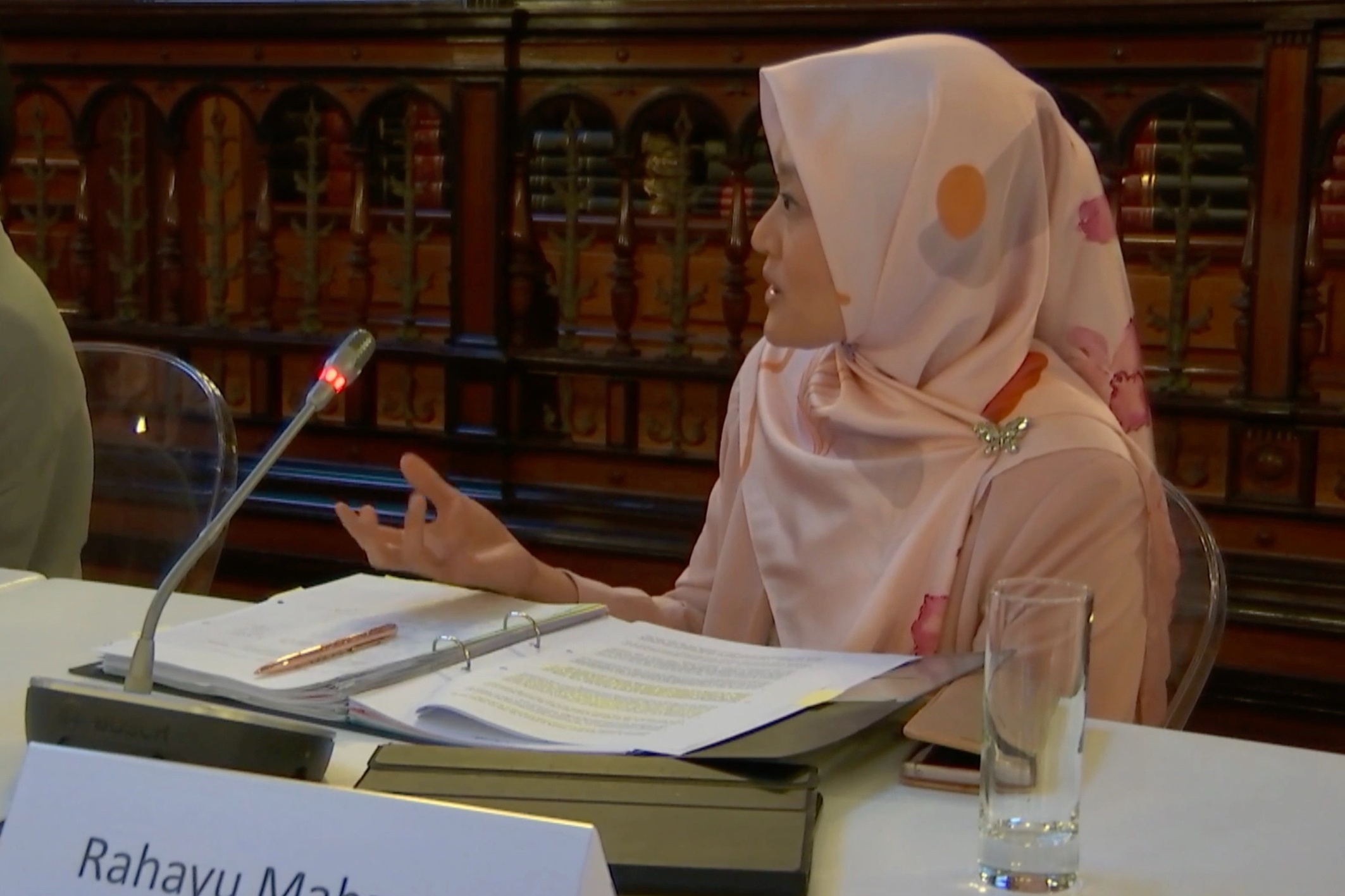 Fifth meeting of the International Grand Committee on Disinformation (IGC5) in Brussels, Belgium. Rahayu Mahzam at IGC 5