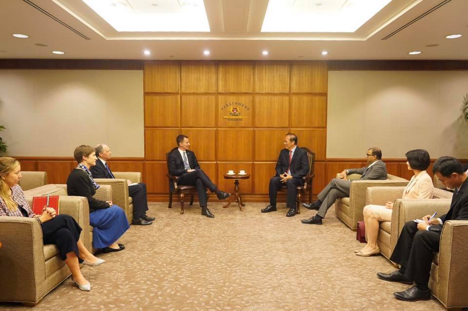 Meeting with UK Foreign Secretary Mr Jeremy Hunt